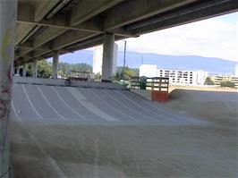 The BMX track under the main road as left Yverdon-les-Bains, 27.7 miles into the ride